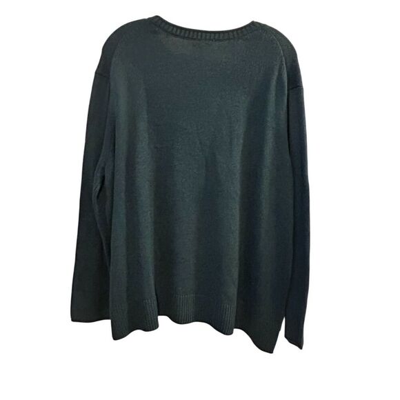 Ella Moss Women's XL Green Blue Crewneck Pullover Sweater Long Sleeve Casual - Picture 9 of 10